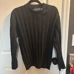 Oscar de la Renta Black Crewneck Sweater